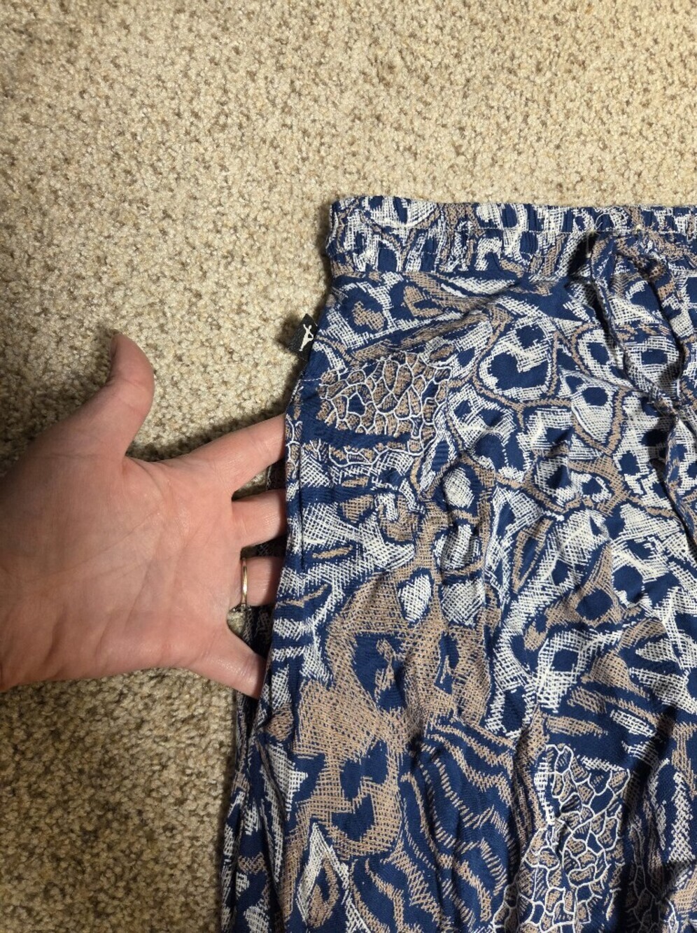 Buddha Pants Harem Savannah 100% Cotton Unisex Size XXS Blue Artsy Boho Yoga - Picture 4 of 8